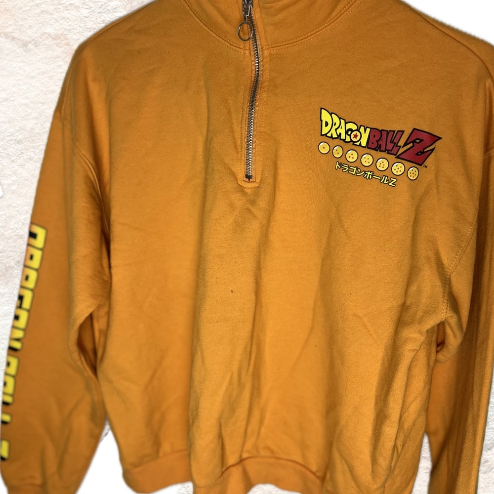 Women's Dragon Ball Z half Zip-Up Sweatshirt